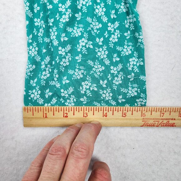 The Nines by HATCH Maternity Jumpsuit Womens Small Green Floral Ruffle Strap - Picture 6 of 11